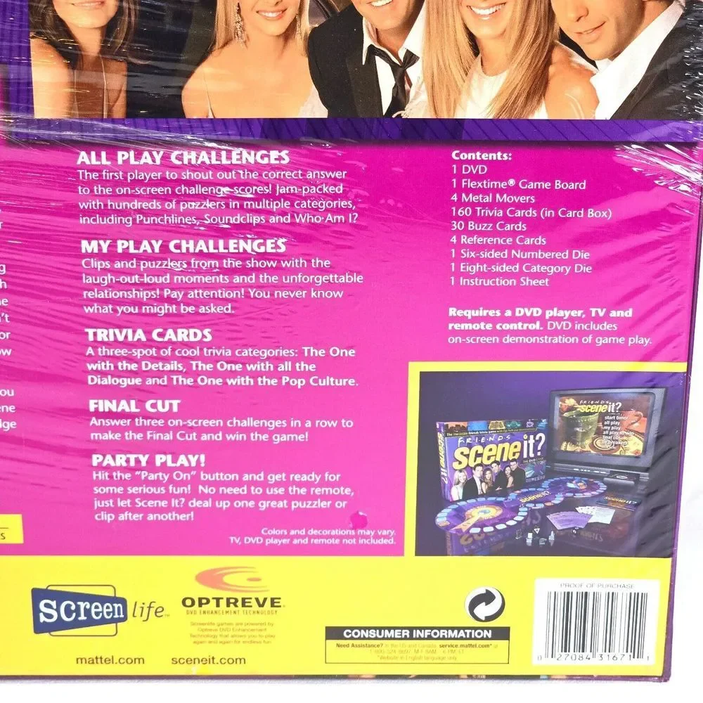 Scene It? Friends Edition DVD Game‎ Trivia Screenlife Games 2002–12 Complete Set